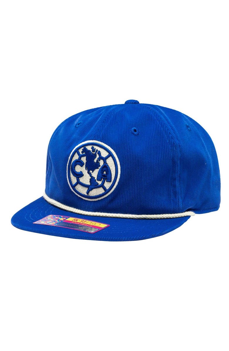 FAN INK Men's Blue Club America Snow Beach Adjustable Hat, Main, color, Blue