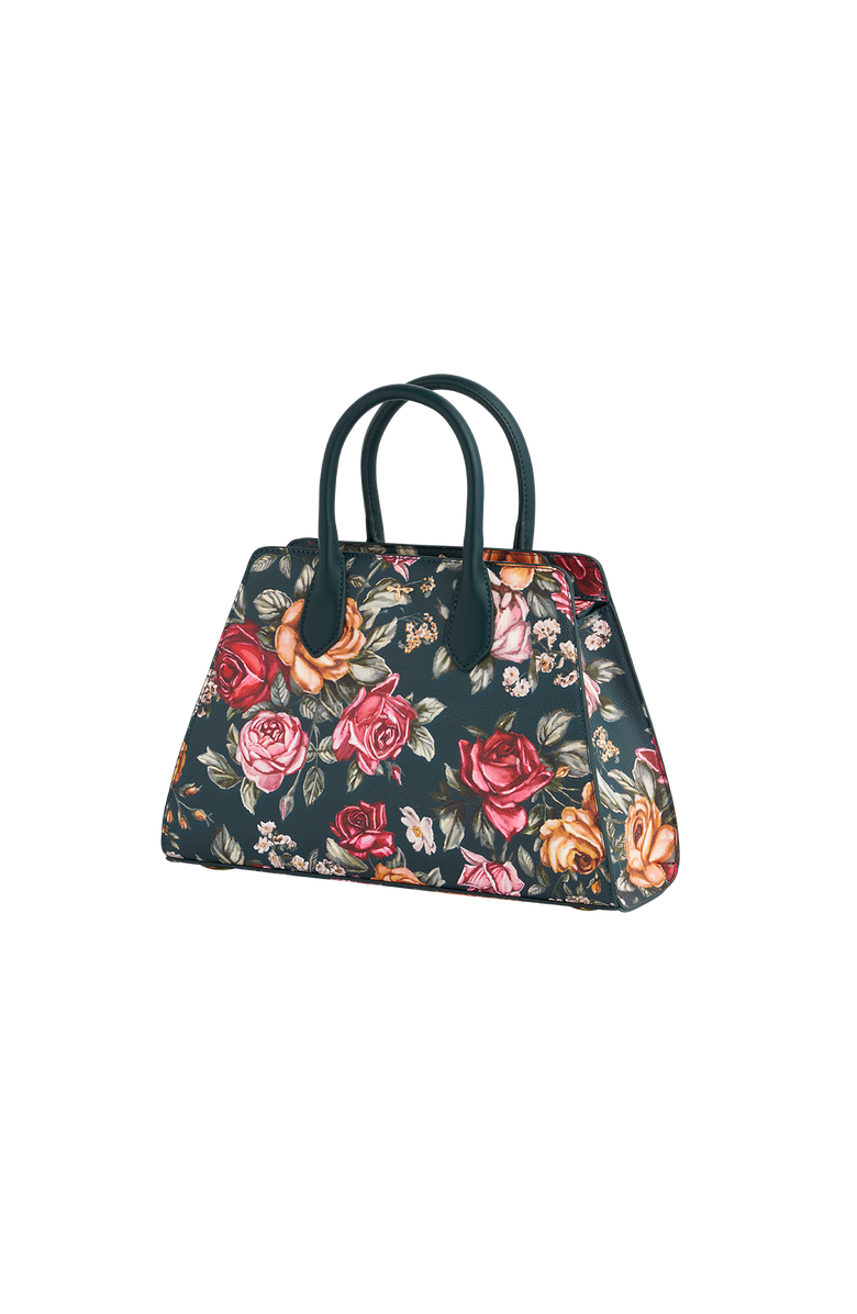 Fable England Roses Teal Structured Medium Tote, Alternate, color, Teal