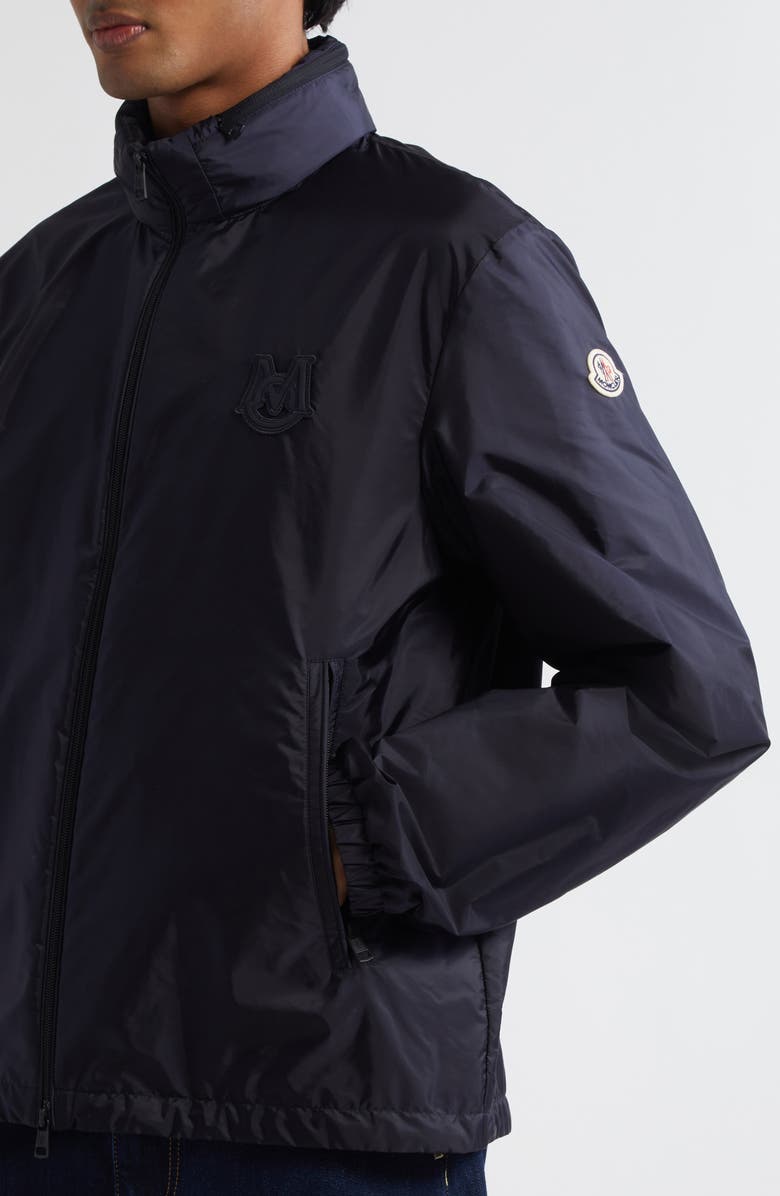 Moncler Ouge Water Repellent Nylon Jacket, Alternate, color, Navy