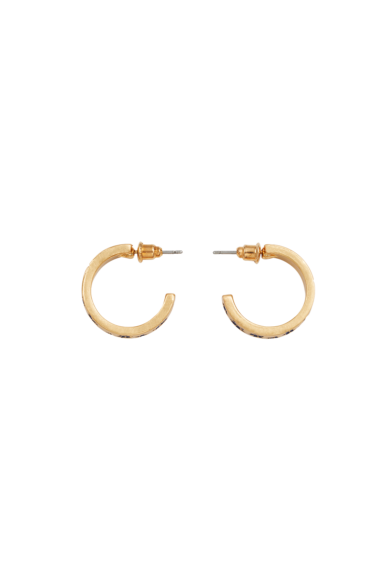 Nightshade Gold Hoop Earrings, Alternate, color, Gold