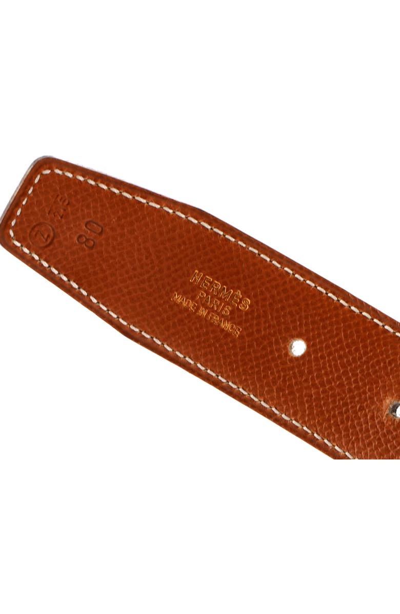 Pre-Owned Hermes Constance Reversible Belt Leather Medium, Alternate, color, Black