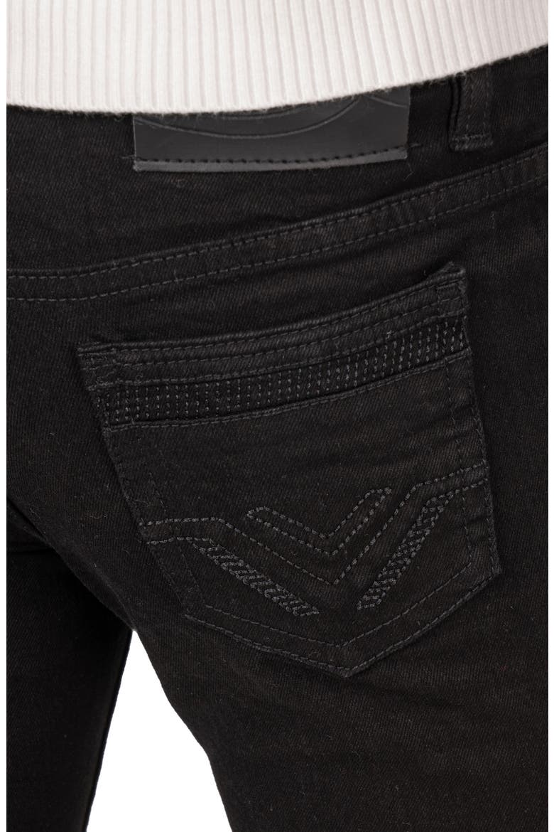 Kids' Stretch Cotton Skinny Jeans, Alternate, color, BLACK