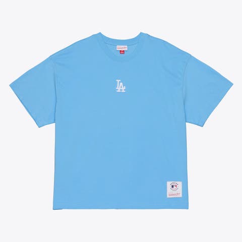 Men's Mitchell & Ness Light Blue Los Angeles Dodgers Insignia Premium T-Shirt