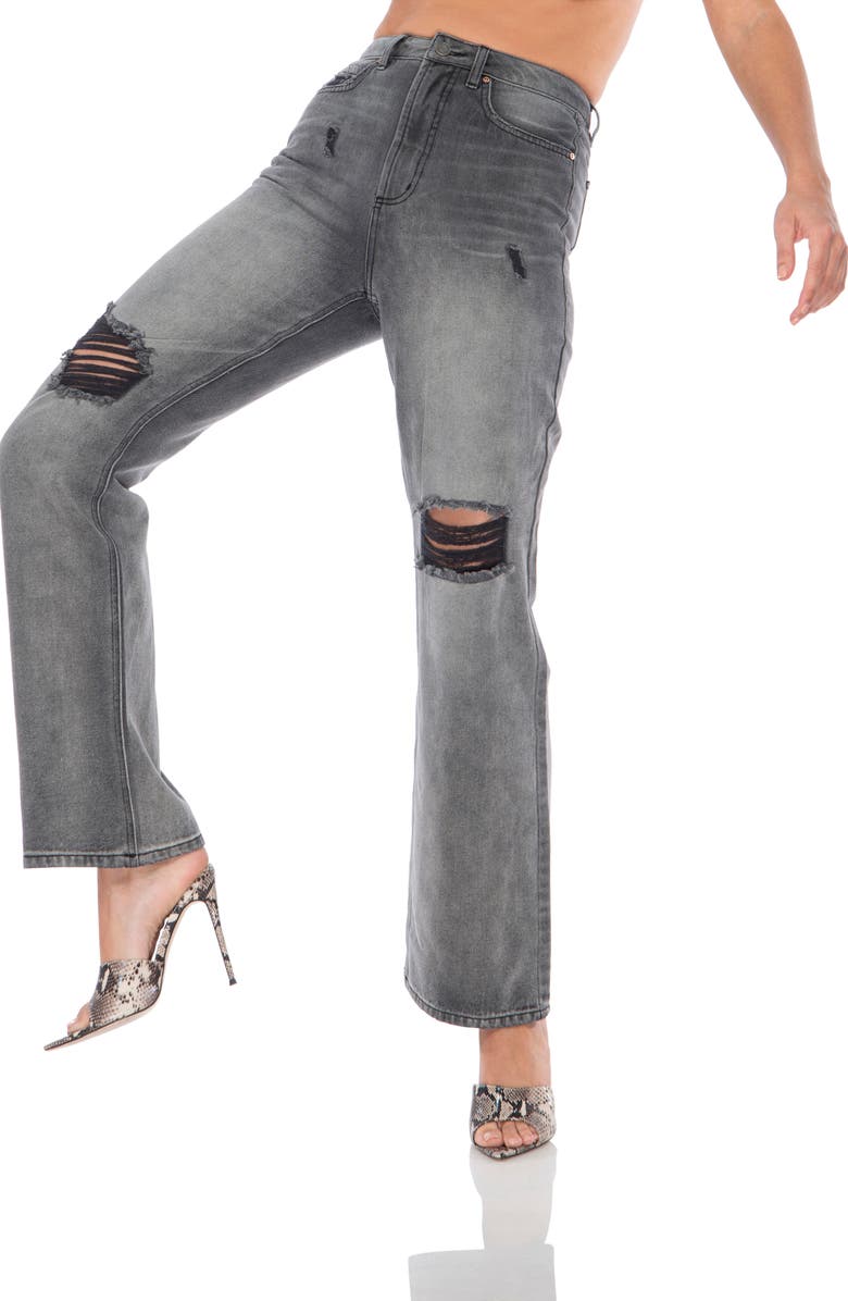 AFRM Oden High Waist Wide Leg Jeans, Alternate, color,