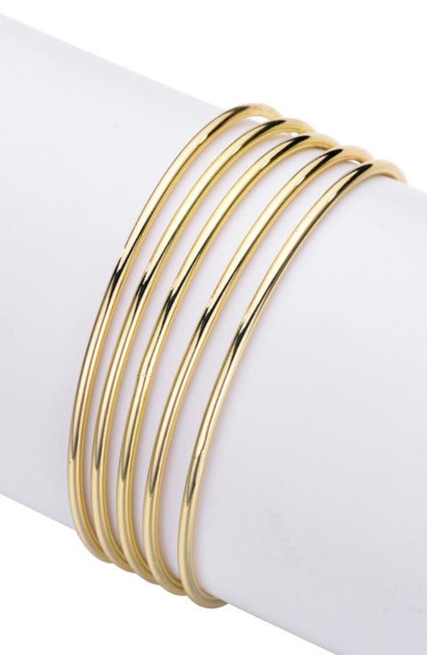 Set of 5 Bangle Bracelets