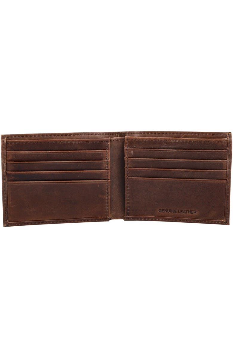 Evergreen Enterprises Brown Cincinnati Bengals Bifold Leather Wallet, Alternate, color, 