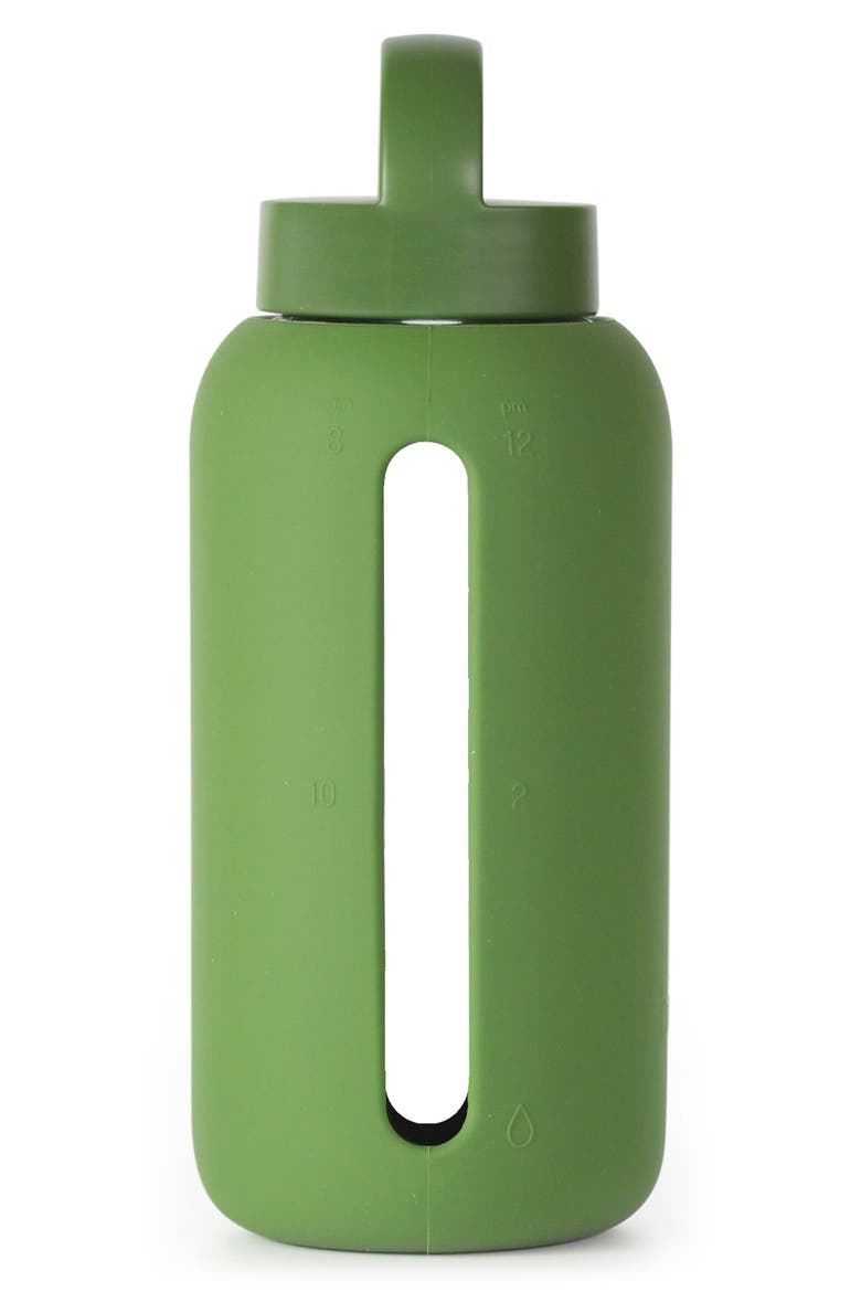Day Hydration Tracking Water Bottle, Alternate, color, FOREST