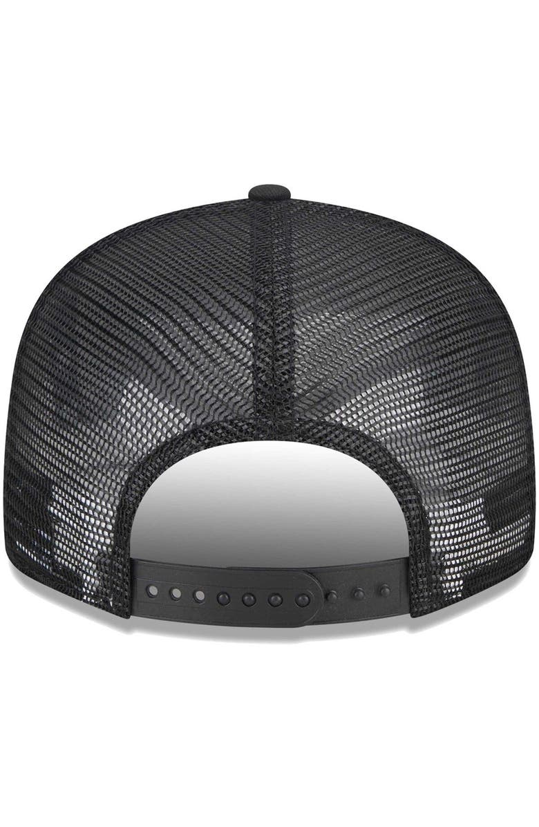 New Era Men's New Era Black Pittsburgh Pirates Scratch Squared Trucker 9FIFTY Snapback Hat, Alternate, color, 