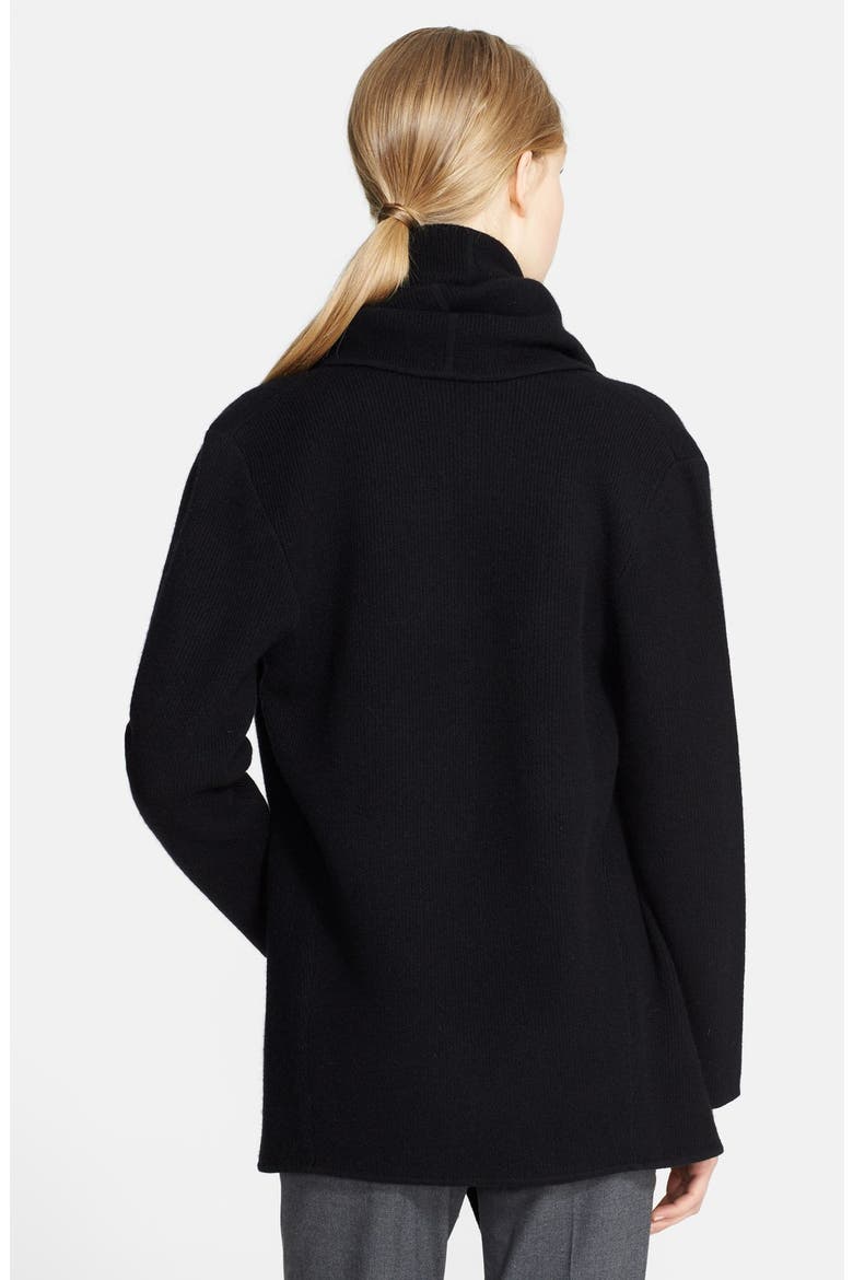 Shawl Collar Cashmere Cardigan, Alternate, color, BLACK