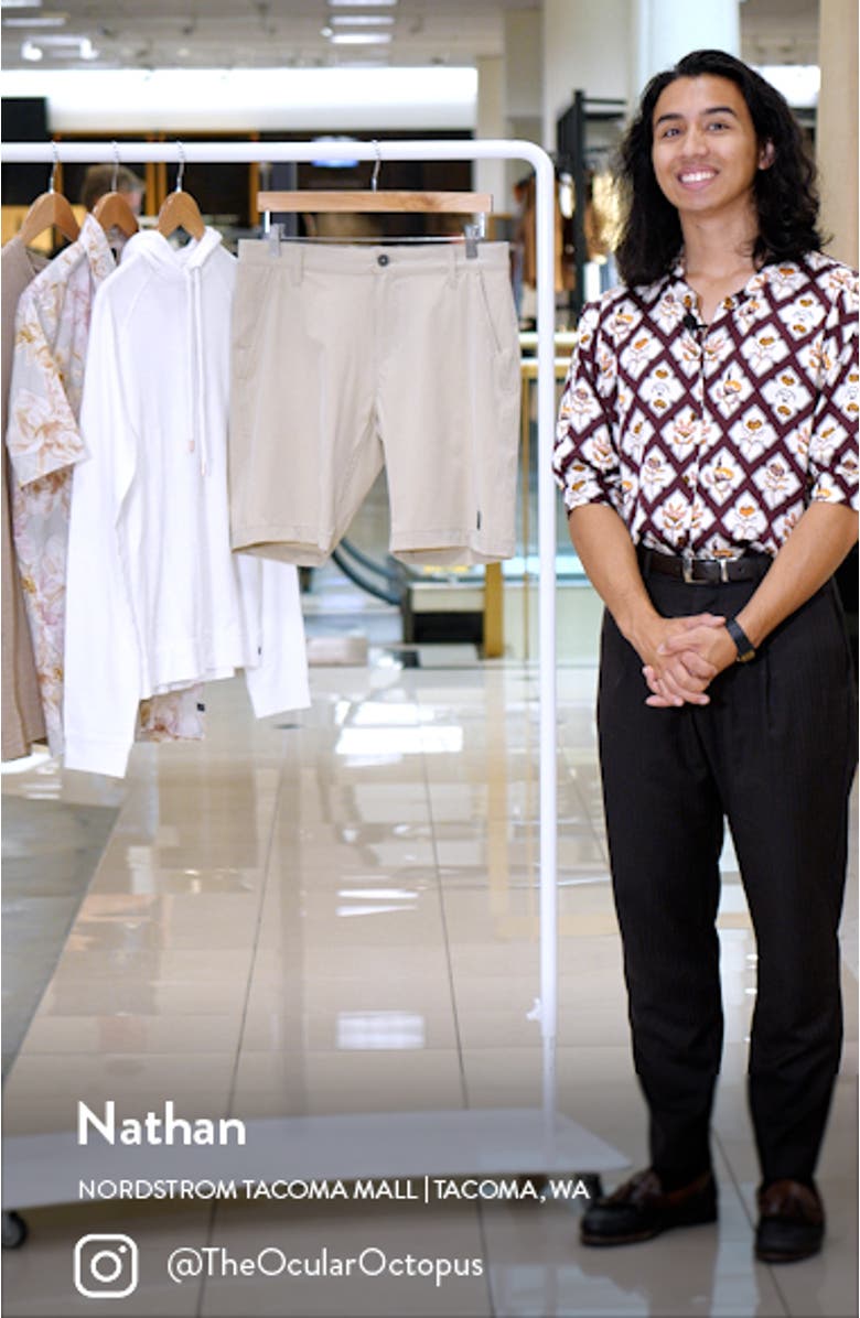 Micro Graph Hybrid Flat Front Shorts, sales video thumbnail