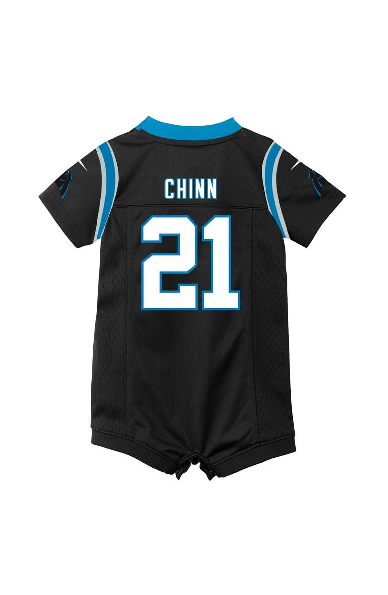 Nike Newborn Nike Jeremy Chinn Black Carolina Panthers Romper Game Jersey, Alternate, color, 