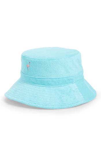 Wyeth Bibi Terry Cloth Bucket Hat In Green