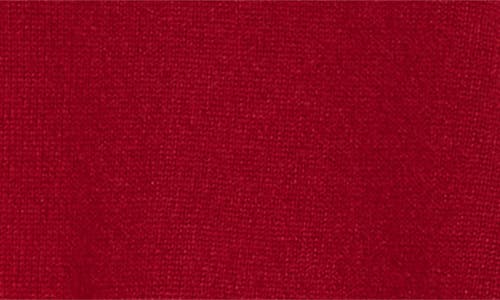 Johnstons Of Elgin Iris Cashmere Crewneck Cardigan In Red