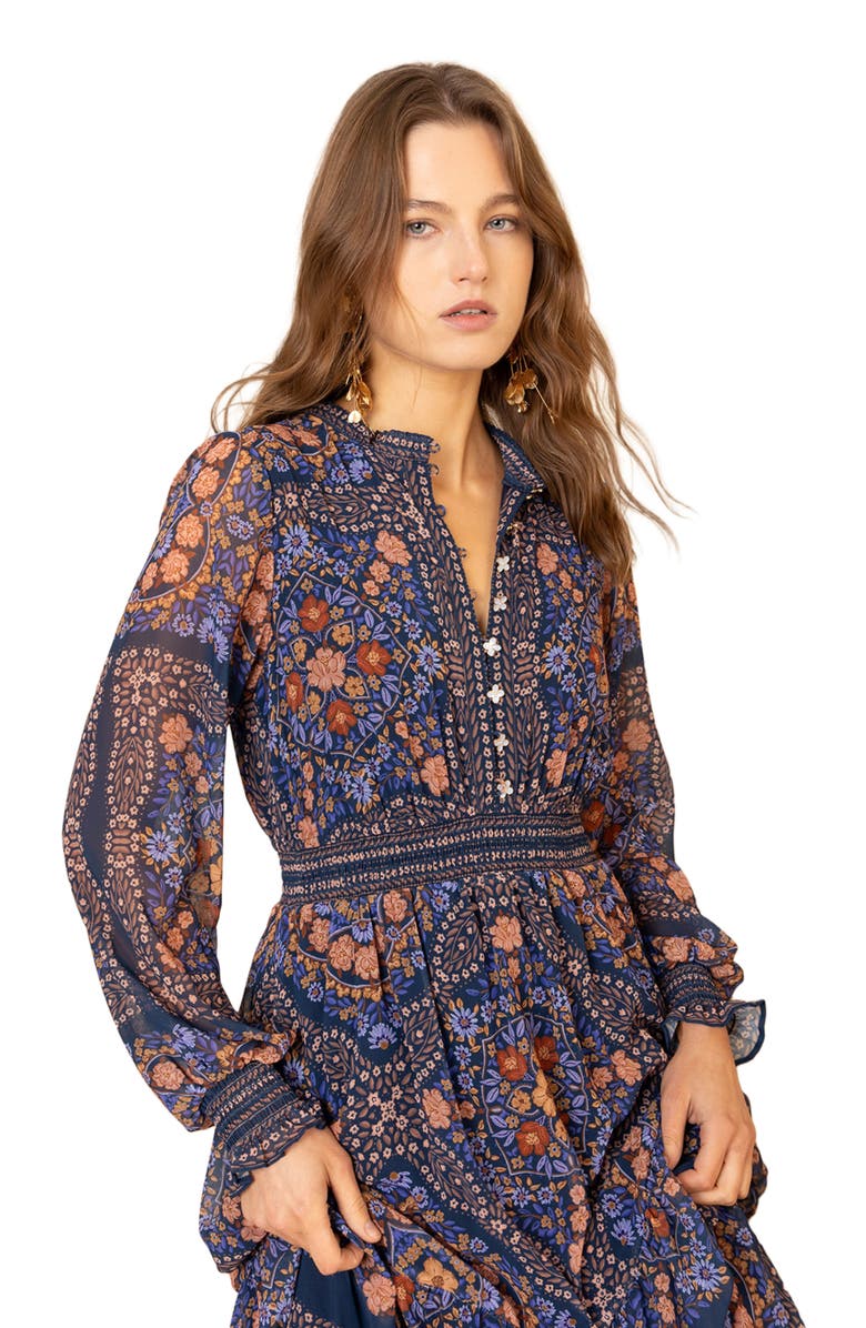 Hale Bob Marisol Chiffon Maxi Dress, Alternate, color, 