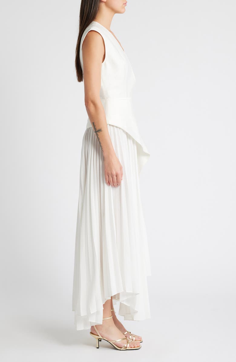 Acler Ellenbrook Linen Blend Sleeveless Gown, Alternate, color, Ivory