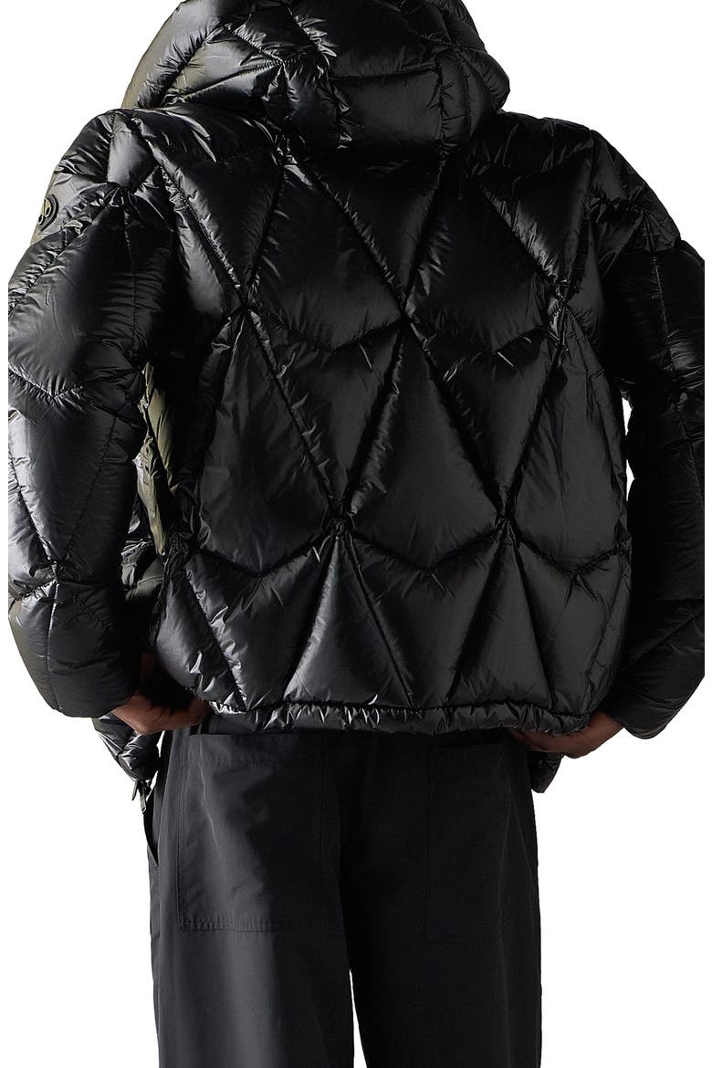 Iceberg Quilt Down Puffer Jacket, Alternate, color, BLACK