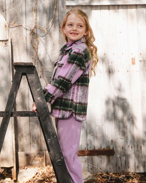 Zipped Plaid Overshirt (Little Kid & Big Kid)