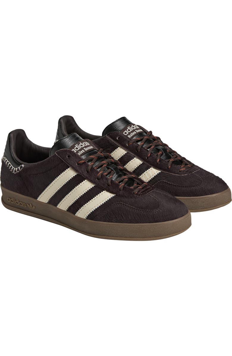 adidas x Wales Bonner Gazelle Genuine Calf Hair Sneaker, Main, color, Coffee/ White/ Black Calf Hair