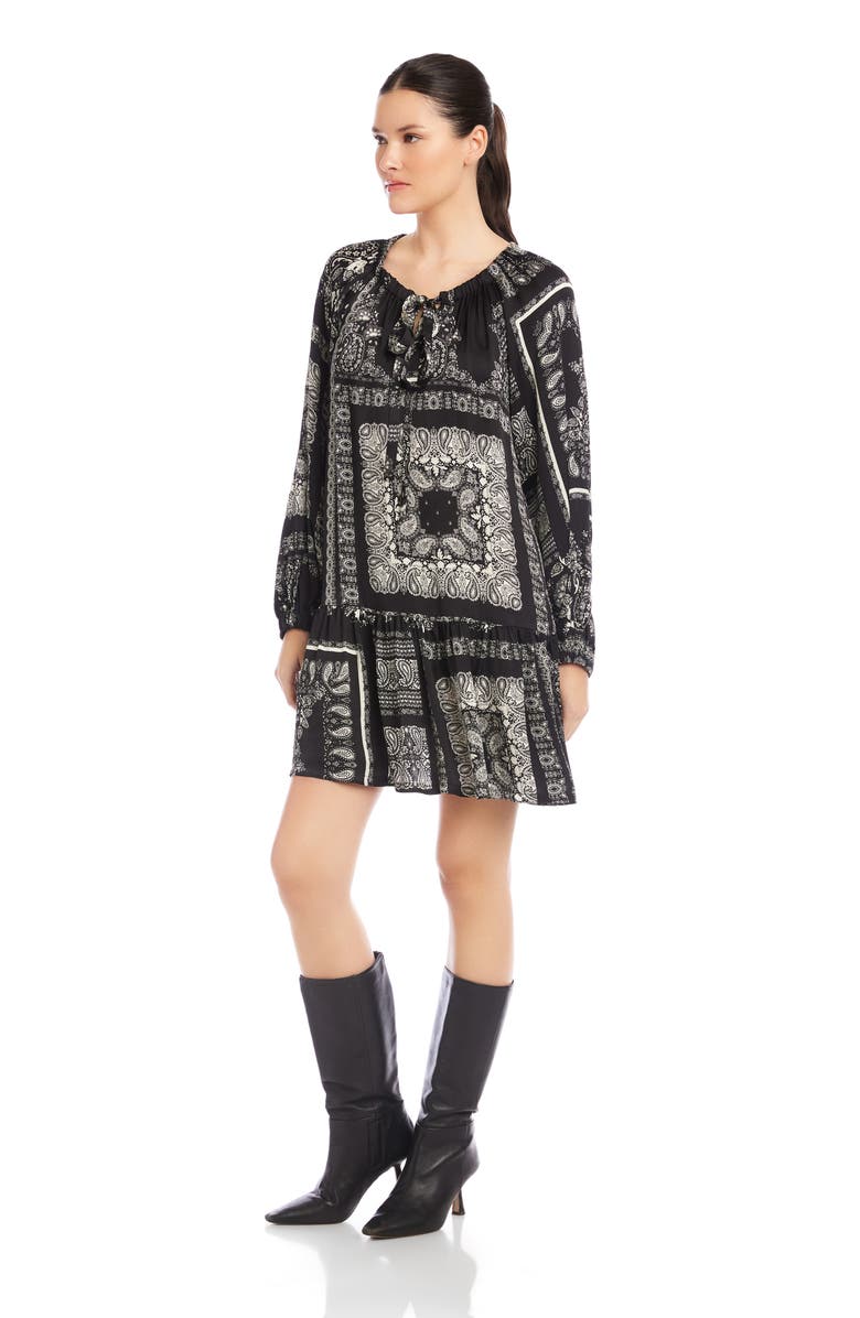FIFTEEN TWENTY Stella Paisley Long Sleeve Minidress, Alternate, color, Print
