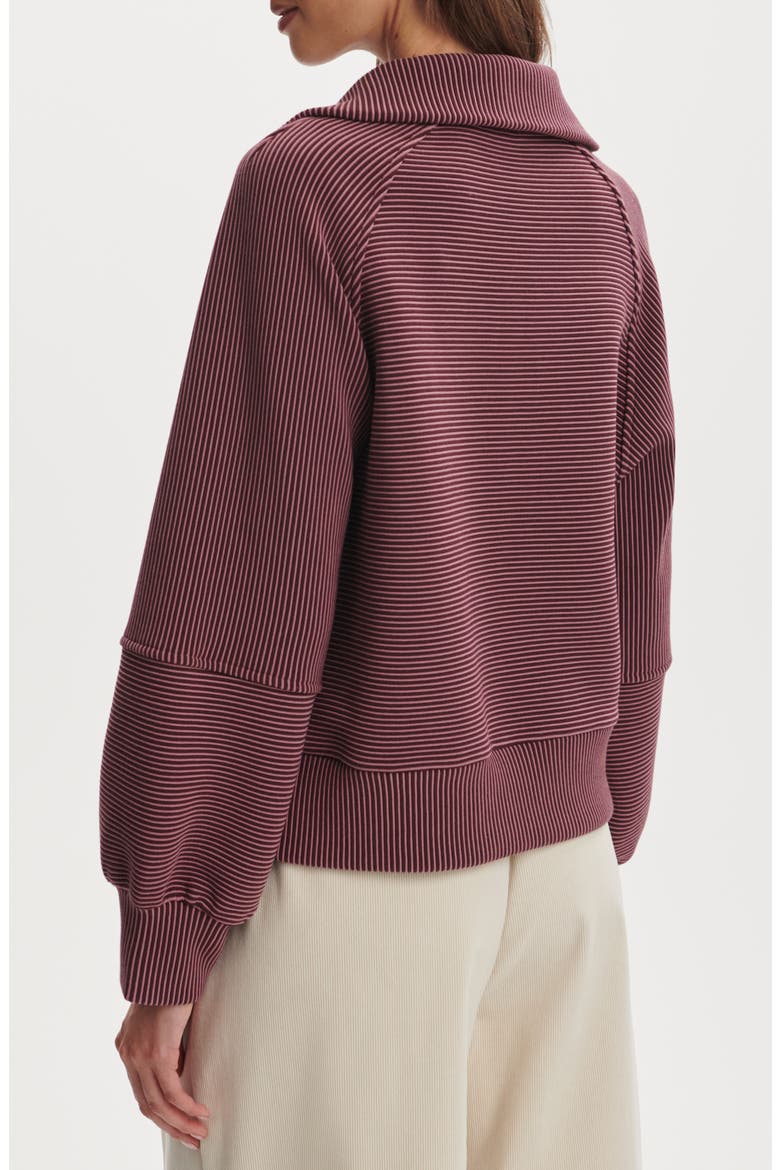 Milano Half-Zip Sweatshirt, Alternate, color, SASSAFRASS / WISTFUL MAUVE