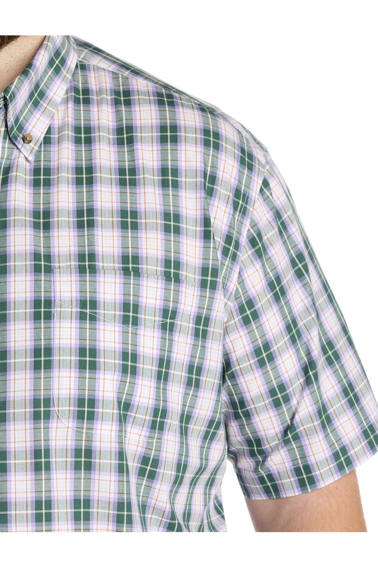 Big & Tall Easy-Care Medium Plaid Sport Shirt, Alternate, color, MULTI