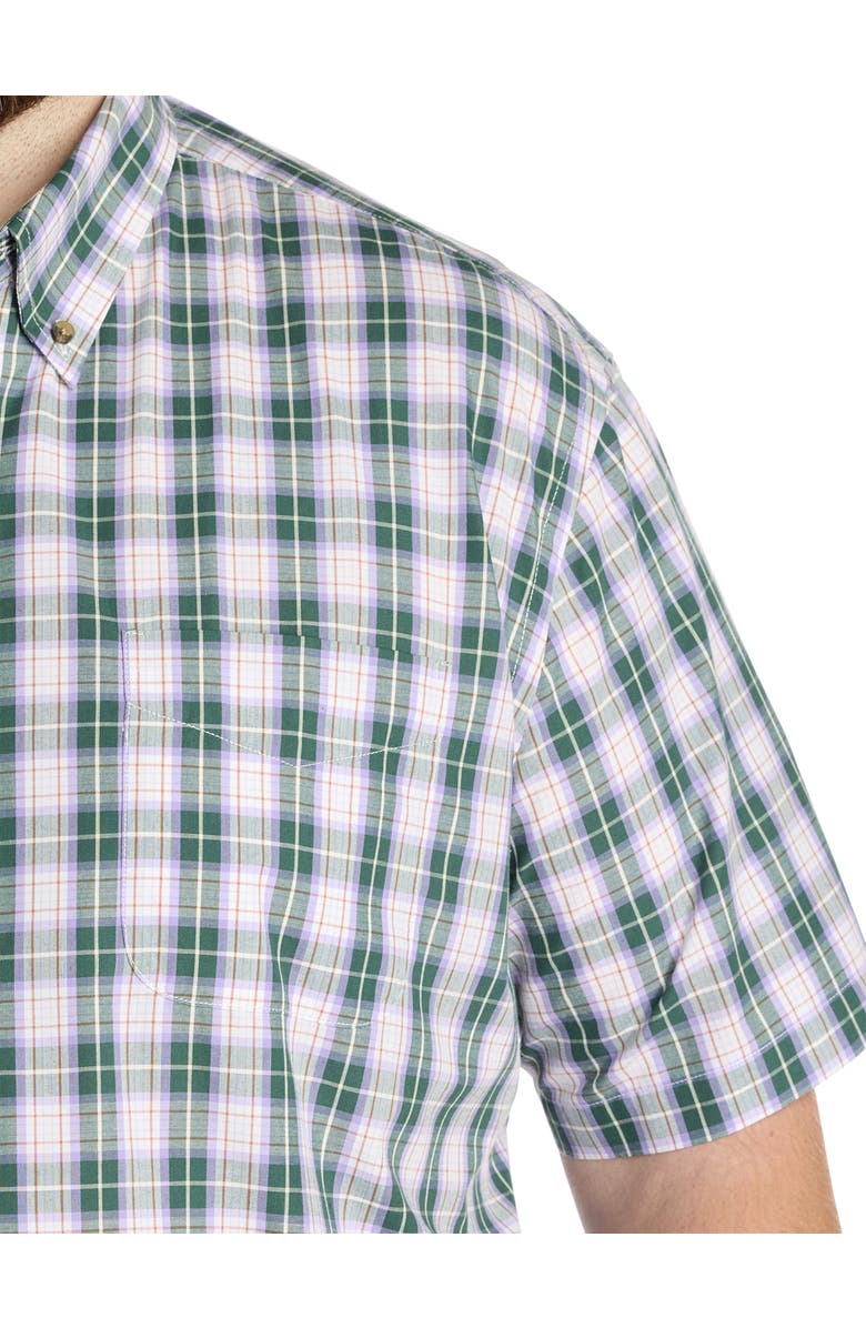 Harbor Bay by DXL Big & Tall Easy-Care Medium Plaid Sport Shirt, Alternate, color, Multi