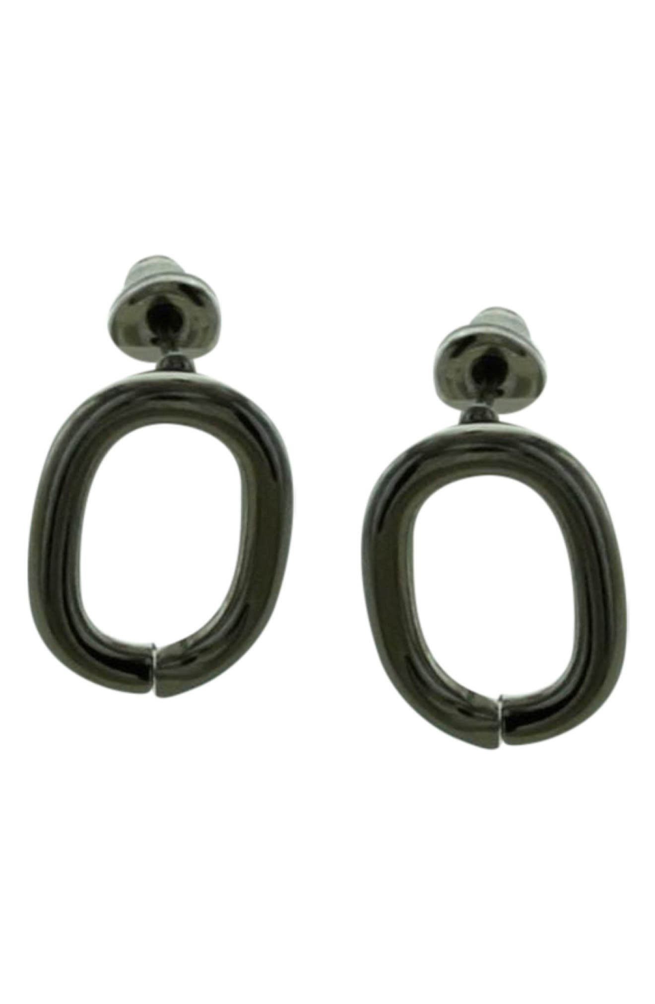 Oval Stud Earrings