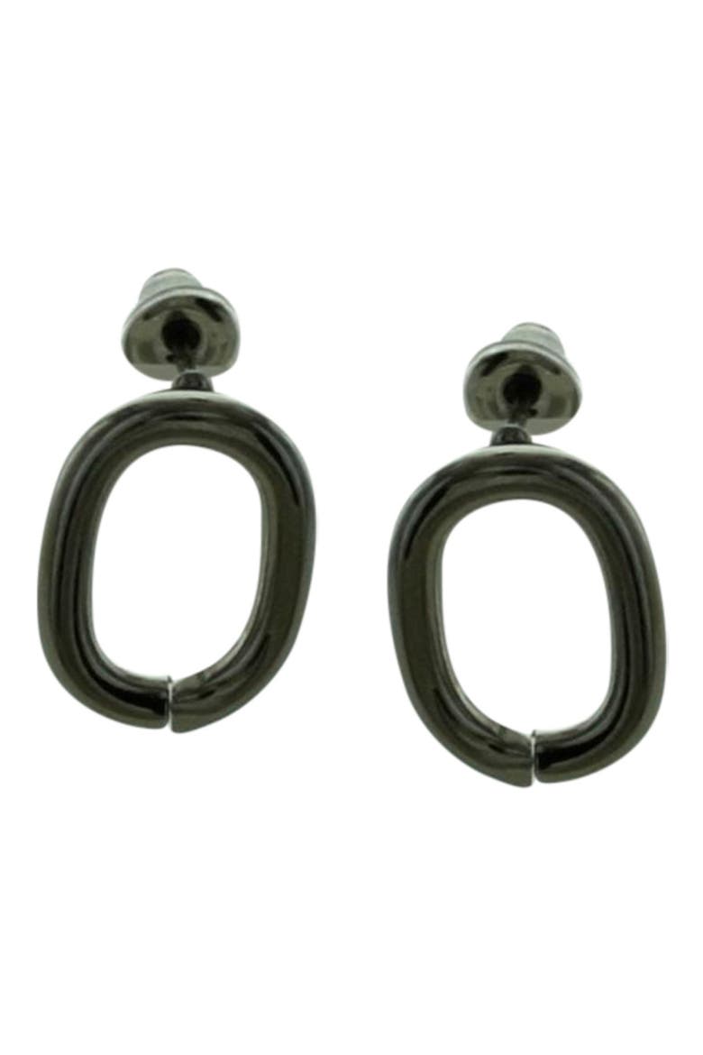 Oval Stud Earrings, Main, color, SILVER