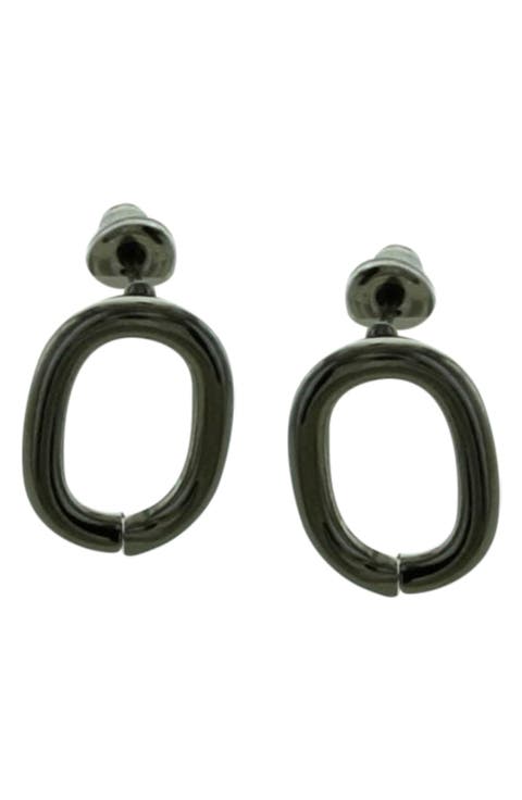 Oval Stud Earrings