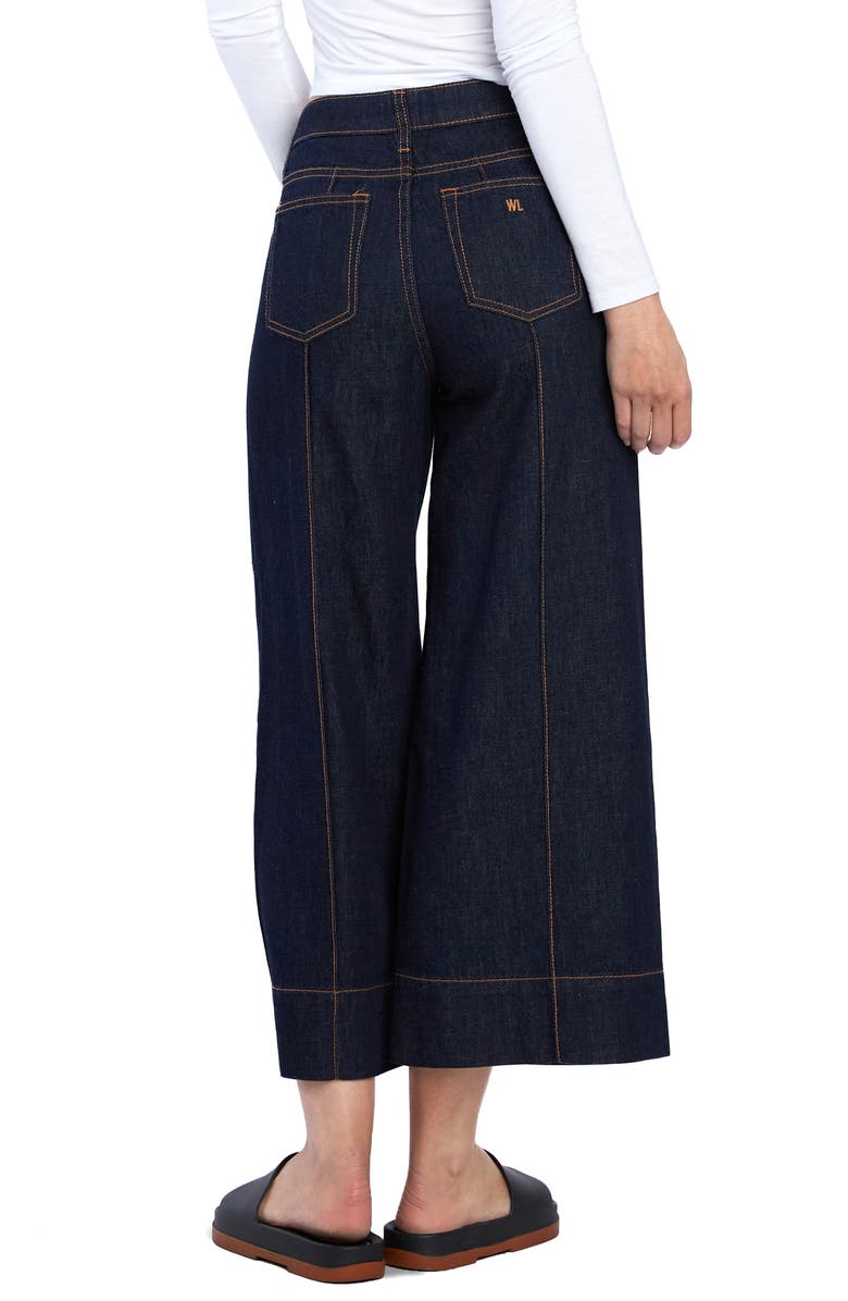 Wash Lab Denim Isla High Waist Crop Wide Leg Jeans, Alternate, color, Isla Blue