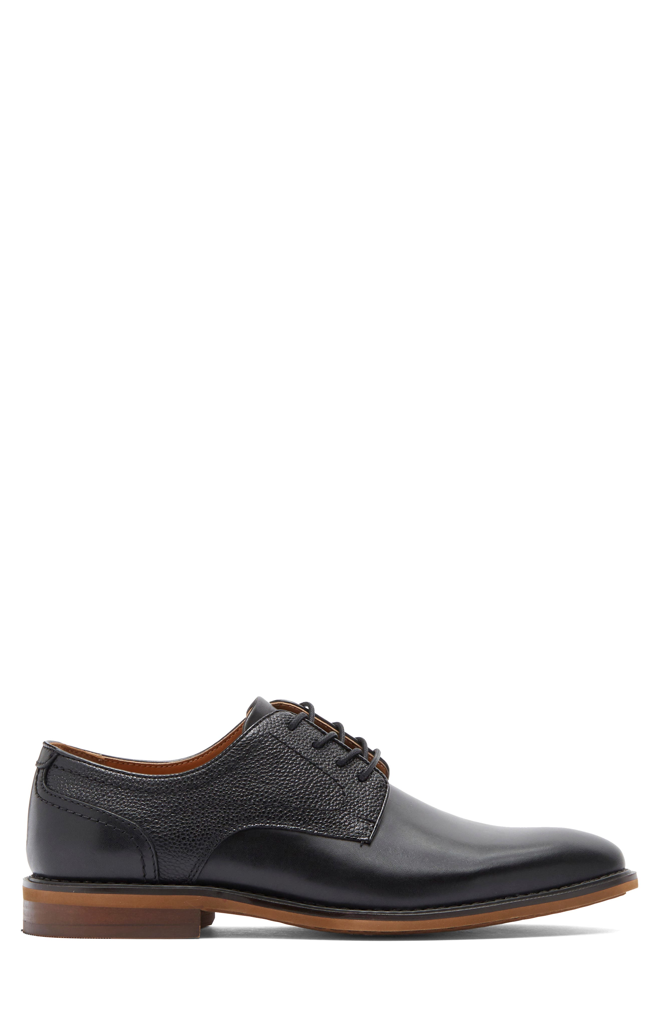 NORDSTROM RACK Harden Plain Toe Derby, Alternate, color, Black