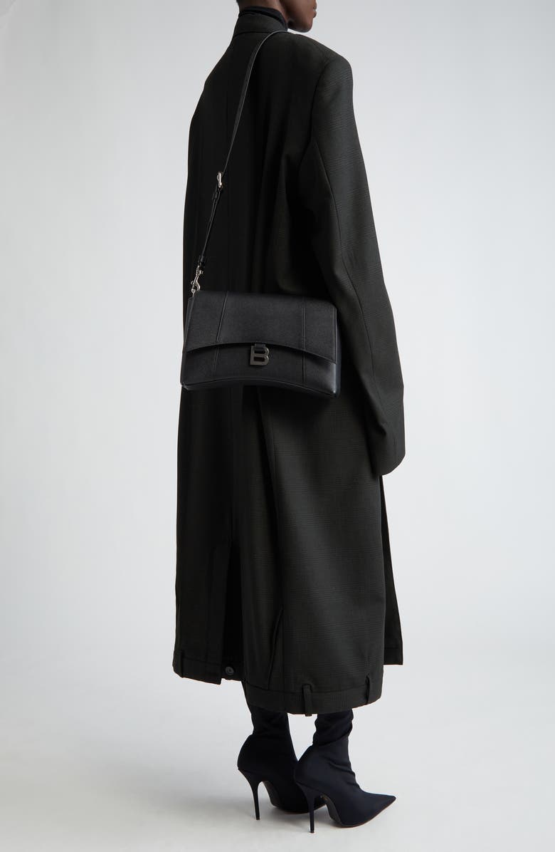 Balenciaga Downtown Grained Leather Crossbody Bag, Alternate, color,