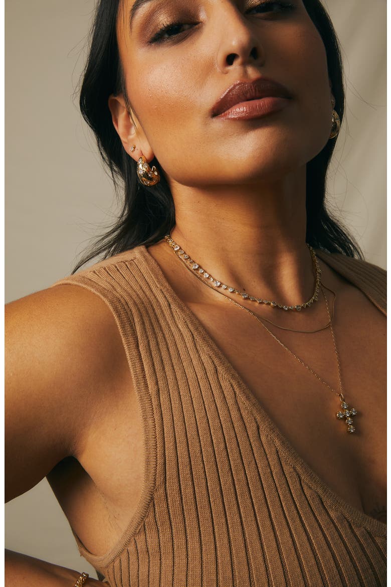 Cora Necklace, Alternate, color, GOLD