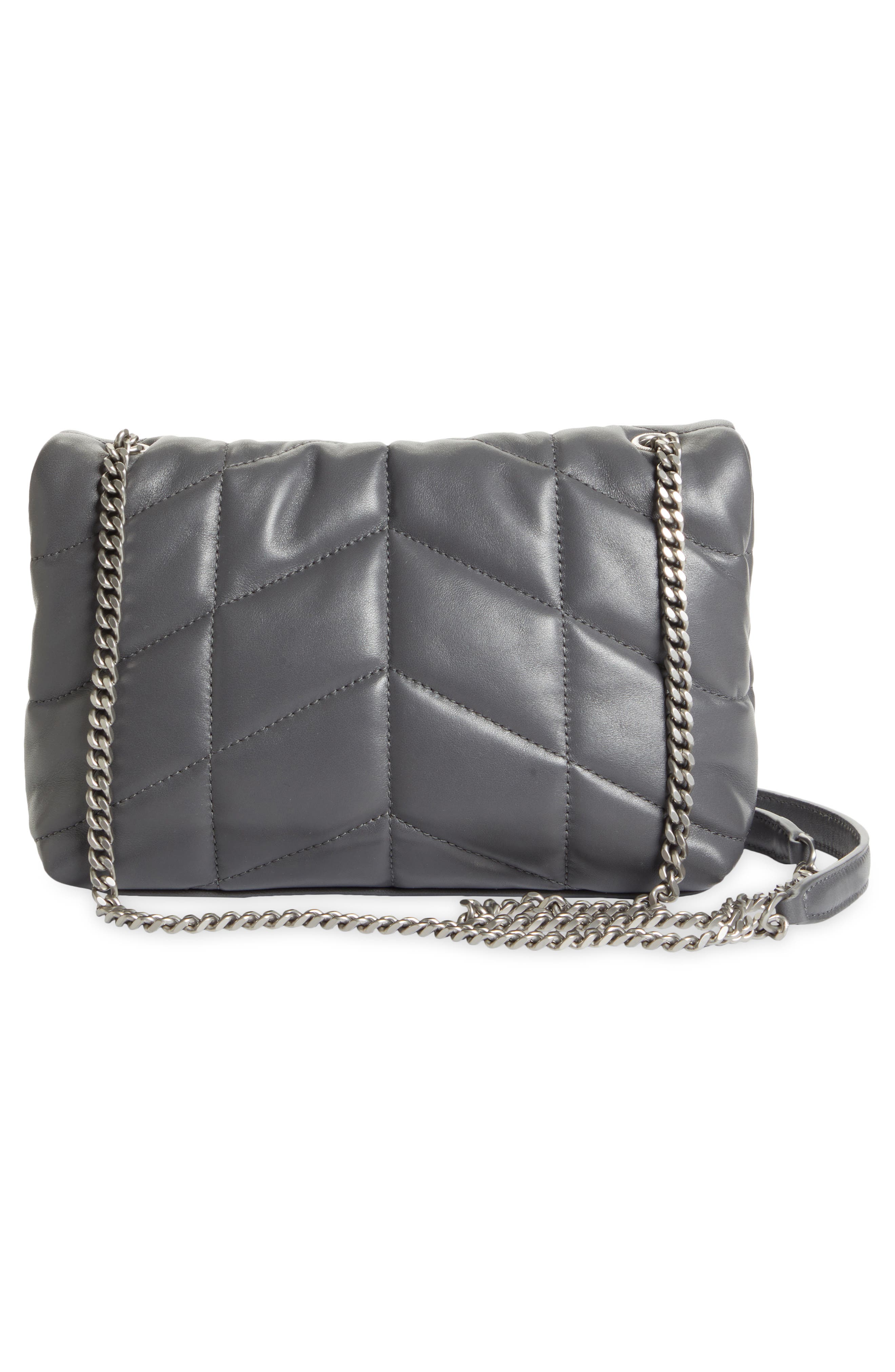 Mini Loulou Puffer Crossbody Bag, Alternate, color, STORM