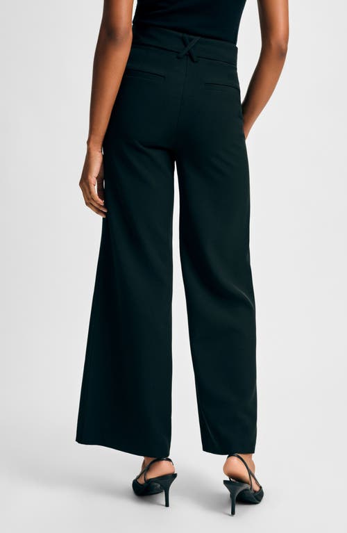 Isaac Mizrahi New York Cady Wide Leg Pants With Tie Waist