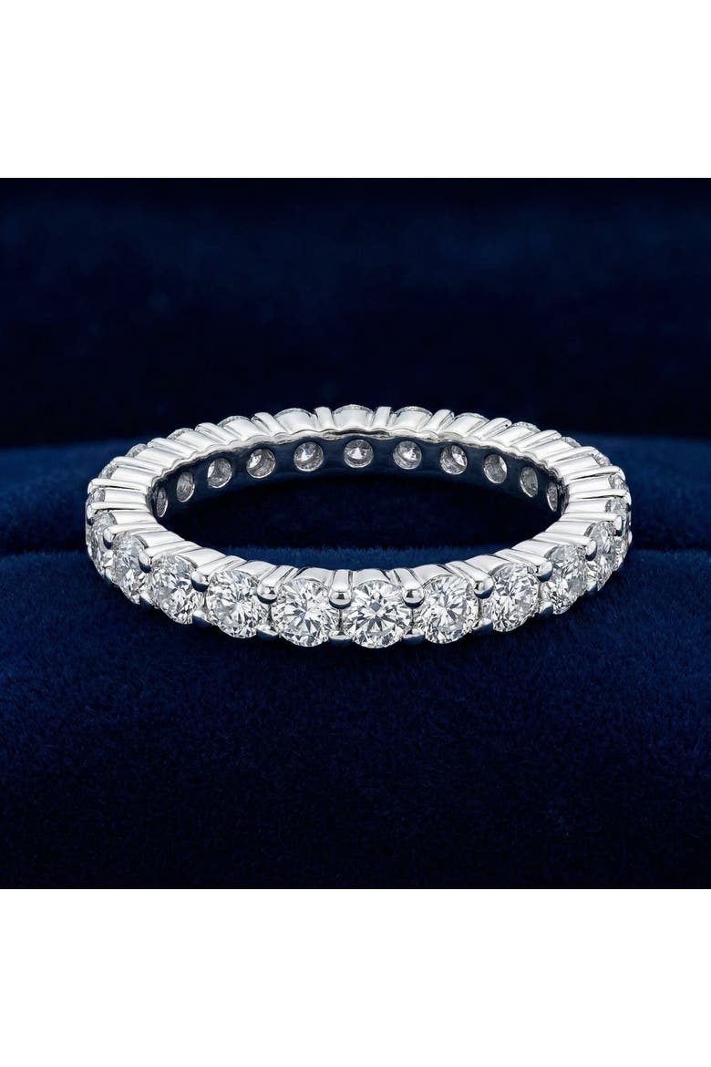 1ct Prong Lab Grown Diamond Eternity Wedding Stackable Ring 14K Gold, Alternate, color, 14k White Gold