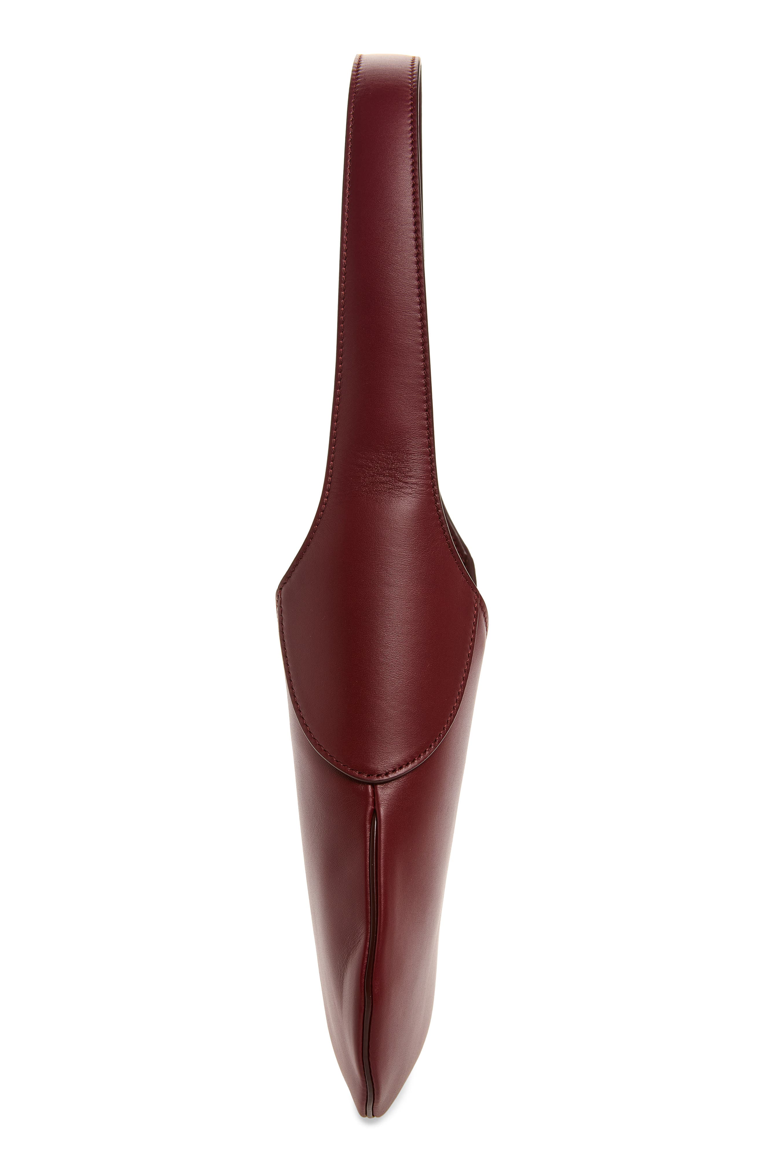 Khaite Small Joan Leather Hobo Bag, Alternate, color, Oxblood