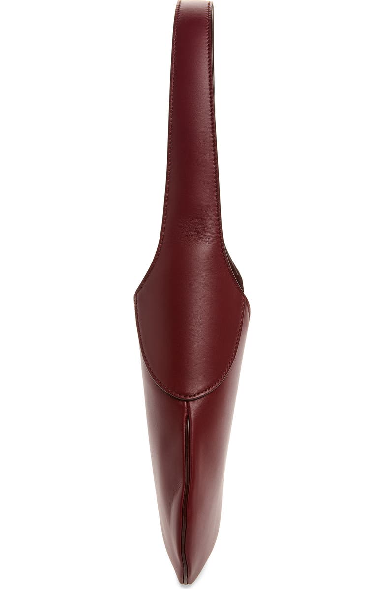 Khaite Small Joan Leather Hobo Bag, Alternate, color, Oxblood