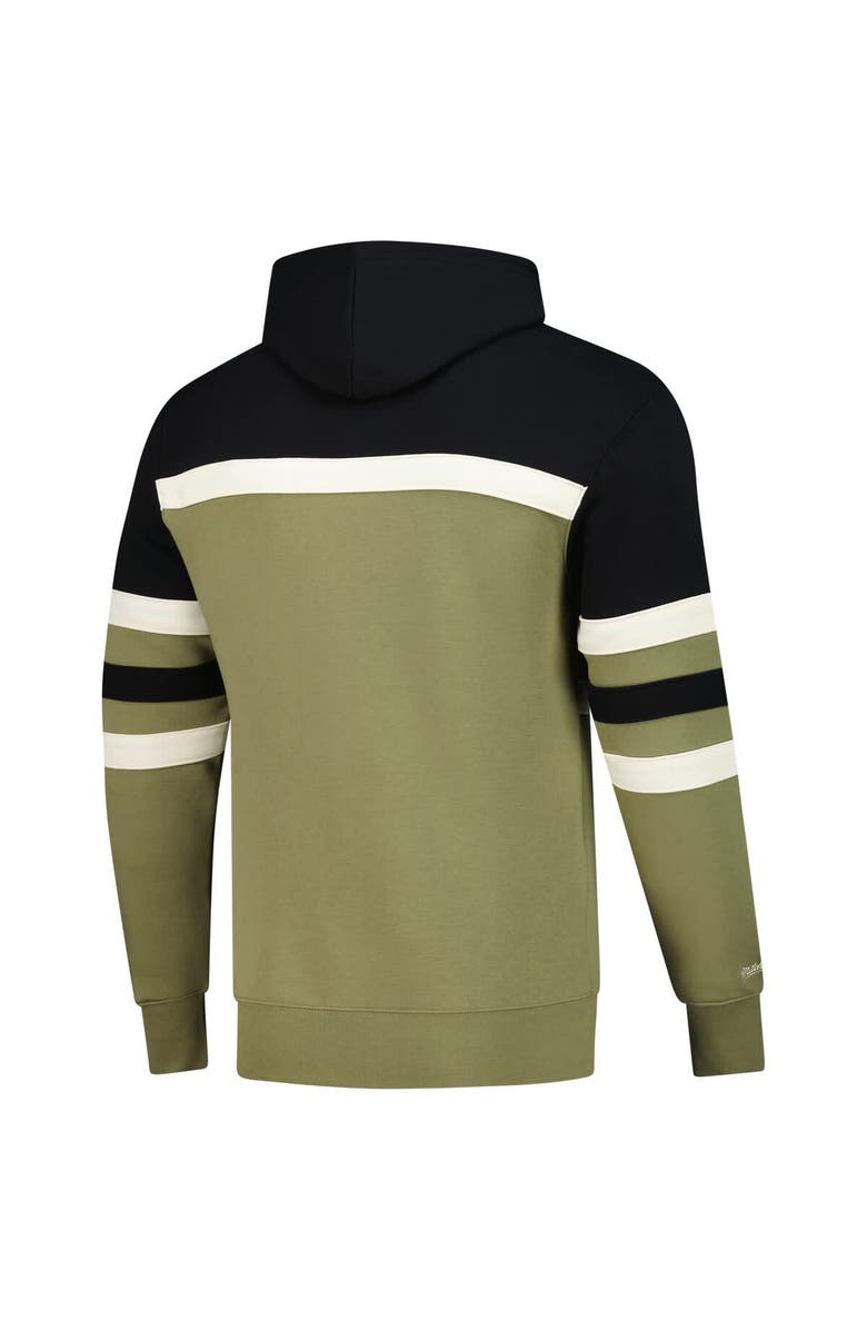 Mitchell & Ness Men's Mitchell & Ness Olive/Black Minnesota Timberwolves Double Clutch Head Coach Hoodie, Alternate, color, Olive