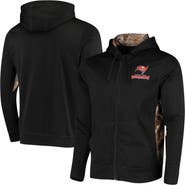 DUNBROOKE Men's Dunbrooke Black/Realtree Camo Tampa Bay Buccaneers Decoy Tech Fleece Full-Zip Hoodie