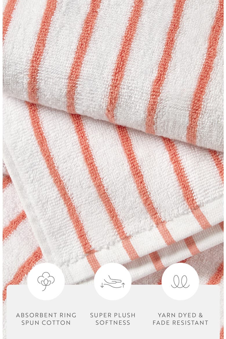 2-Pack Cabana Beach Towels, Alternate, color, STRIPES CORAL