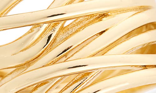 Nordstrom Rack Sculpted Strand Ring In Gold