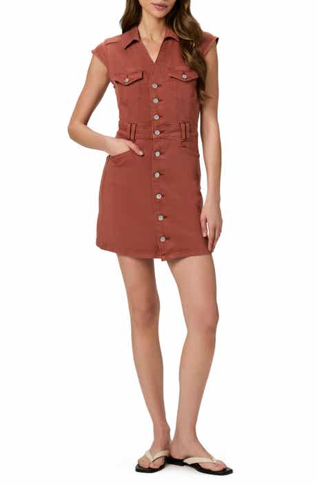PAIGE Jaxsyn Jolene Denim Mini Shirtdress