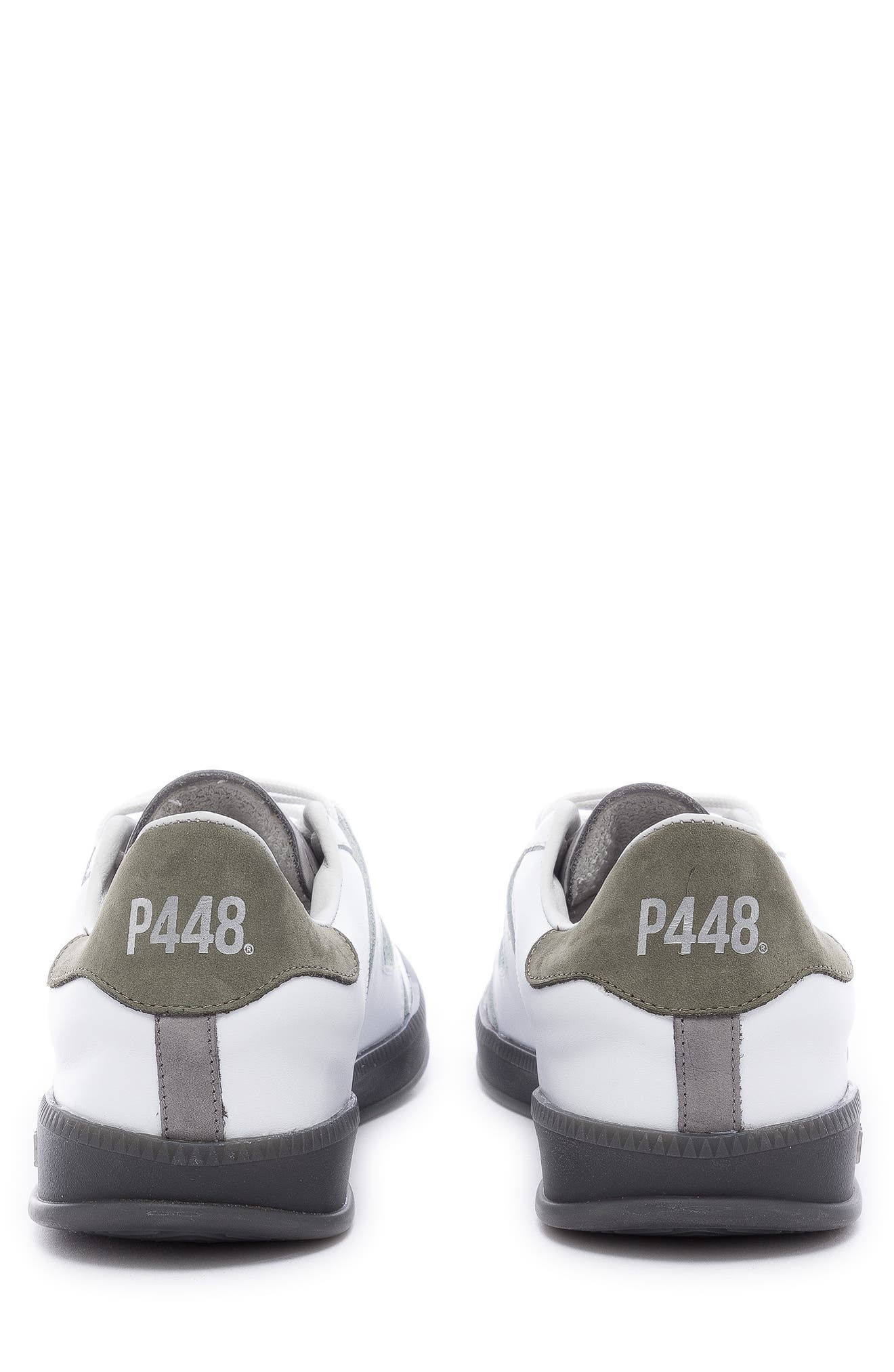 P448 Monza Low Top Sneaker, Alternate, color, White/ Grey/ Green