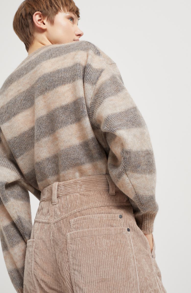 Brunello Cucinelli Soft Curved trousers, Alternate, color, 