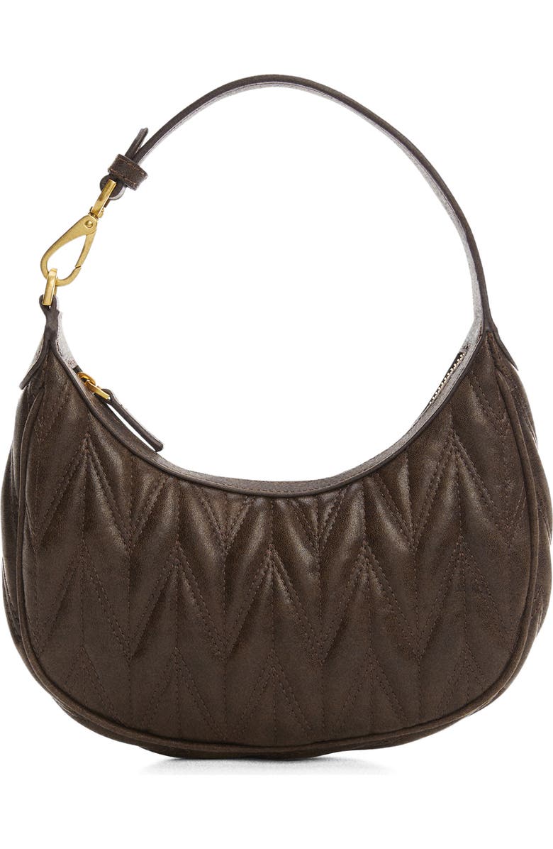 MANGO Quilted Faux Leather Convertible Shoulder Bag, Alternate, color,