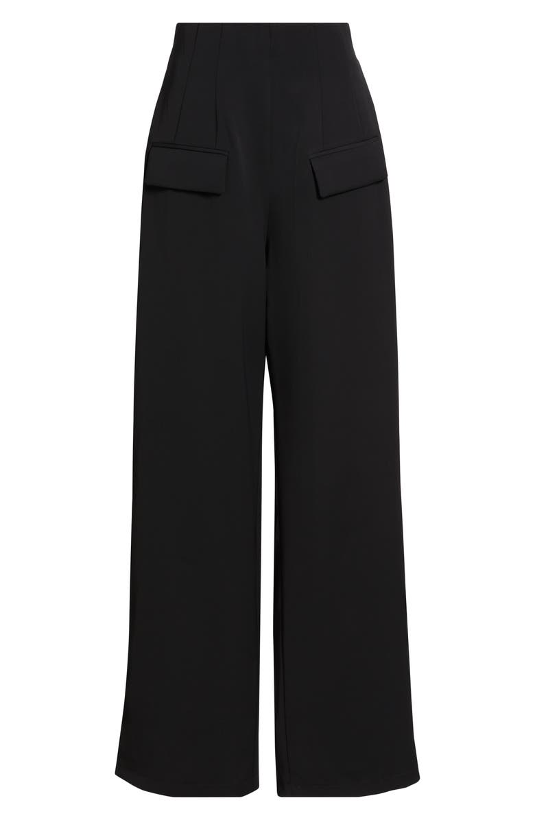 Odd Muse The Ultimate Muse High Waist Wide Leg Pants, Alternate, color, Black