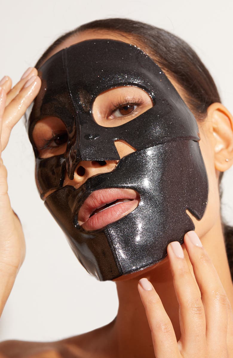 Skin Gym 5-Pack Youth Haus Royal Black Diamond Face Mask, Alternate, color, 