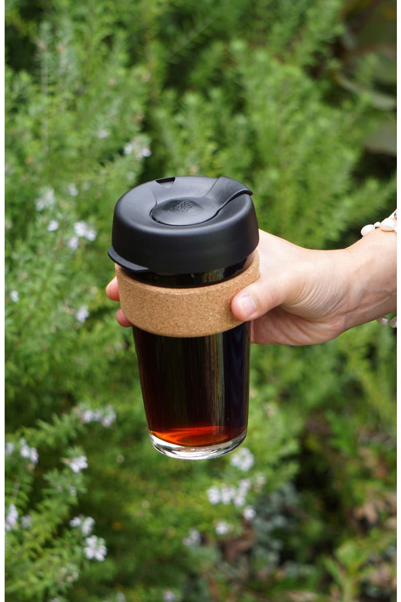 Brew Cork Reusable Coffee Cup, Alternate, color, BLACK