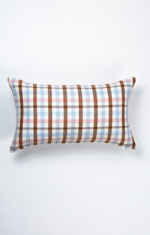 ARCHIVE NEW YORK ARCHIVE NEW YORK HANDWOVEN CLASSIC PLAID RECTANGLE COTTON THROW PILLOW